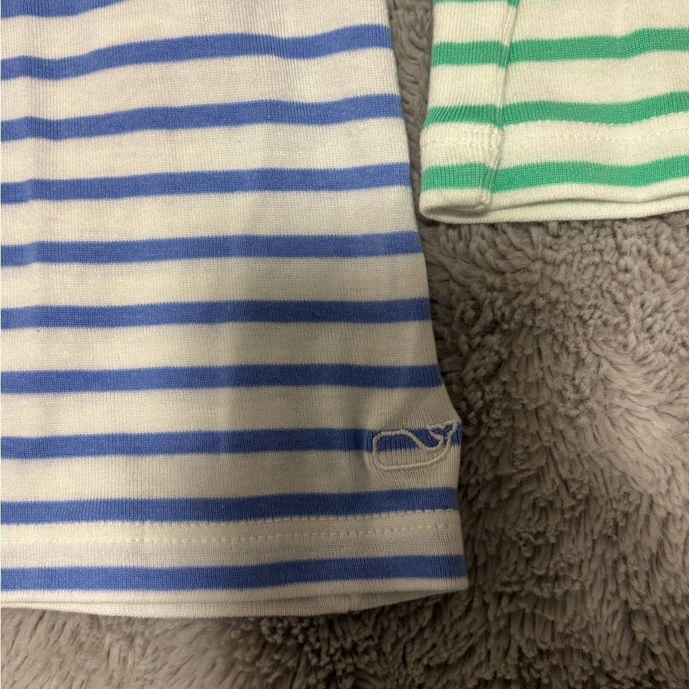 Women’s Vineyard Vines Blue and White Striped Shirt Pima Cotton New Without Tags - Picture 8 of 8